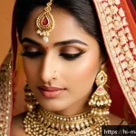 메이크업아티스트를 위한 해외 연수 과정 - A professional makeup artist applying bridal makeup inspired by international trends, featuring a So...